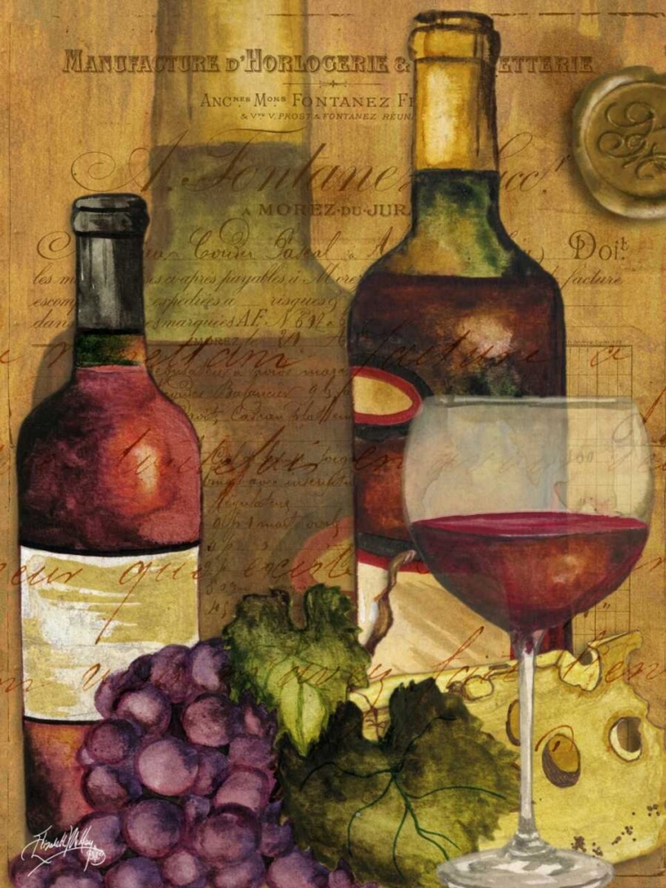 Yellow French Tulips Poster Print by Danhui Nai - Item # VARPDX11450